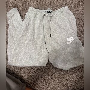 Gray Nike sweatpants